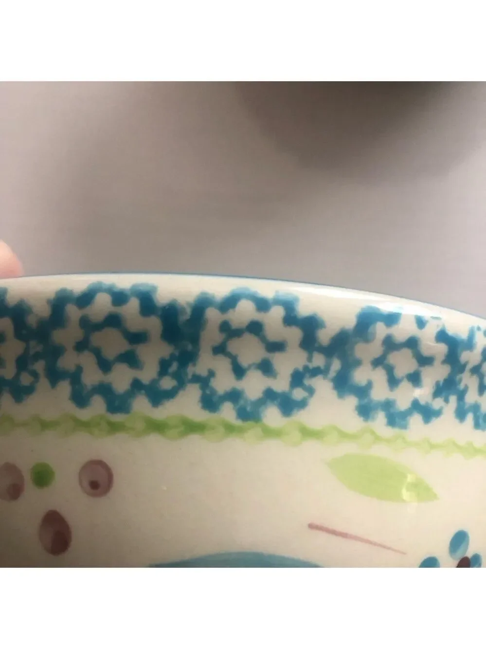 Temp-tations Old World Turquoise Blue set of 2 soup cereal bowls. 16 ounce